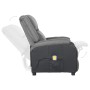 Sillón reclinable masaje cuero sintético y tela gris claro de vidaXL, Sillones de masaje eléctricos - Ref: Foro24-3098376, Pr...