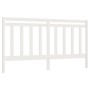 Solid white pine wood bed headboard 186x4x100 cm by vidaXL, Headboards and footboards - Ref: Foro24-817806, Price: 53,54 €, D...