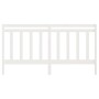 Solid white pine wood bed headboard 186x4x100 cm by vidaXL, Headboards and footboards - Ref: Foro24-817806, Price: 53,54 €, D...