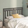 Solid gray pine wood bed headboard 156x4x100 cm by vidaXL, Headboards and footboards - Ref: Foro24-817797, Price: 43,37 €, Di...