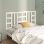 Solid white pine wood bed headboard 166x4x100 cm by vidaXL, Headboards and footboards - Ref: Foro24-817851, Price: 39,98 €, D...