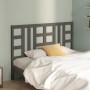 Solid gray pine wood bed headboard 156x4x100 cm by vidaXL, Headboards and footboards - Ref: Foro24-817847, Price: 45,94 €, Di...