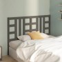 Solid gray pine wood bed headboard 156x4x100 cm by vidaXL, Headboards and footboards - Ref: Foro24-817847, Price: 45,94 €, Di...