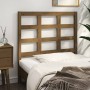 Solid pine wood bed headboard honey brown 105.5x4x100 cm by vidaXL, Headboards and footboards - Ref: Foro24-817878, Price: 36...