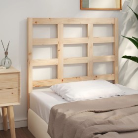 Solid pine wood bed headboard 95.5x4x100 cm by vidaXL, Headboards and footboards - Ref: Foro24-817870, Price: 29,99 €, Discou...