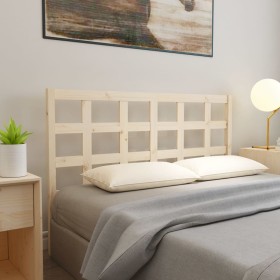 Solid pine wood bed headboard 145.5x4x100 cm by vidaXL, Headboards and footboards - Ref: Foro24-817890, Price: 29,42 €, Disco...