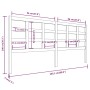 Bettkopfteil aus massivem schwarzem Kiefernholz, 205,5 x 4 x 100 cm von vidaXL, Kopf- und Fußteile - Ref: Foro24-817914, Prei...