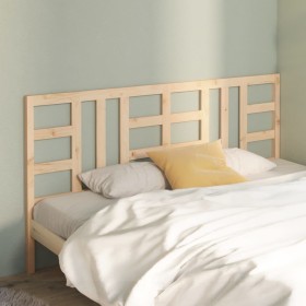 Solid pine wood bed headboard 186x4x100 cm by vidaXL, Headboards and footboards - Ref: Foro24-817855, Price: 50,99 €, Discoun...