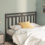 Solid gray pine wood bed headboard 146x4x100 cm by vidaXL, Headboards and footboards - Ref: Foro24-817792, Price: 34,50 €, Di...