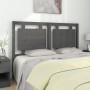 Solid gray pine wood bed headboard 145.5x4x100 cm by vidaXL, Headboards and footboards - Ref: Foro24-817942, Price: 60,38 €, ...