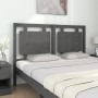 Solid gray pine wood bed headboard 145.5x4x100 cm by vidaXL, Headboards and footboards - Ref: Foro24-817942, Price: 60,38 €, ...