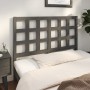 Solid gray pine wood bed headboard 125.5x4x100 cm by vidaXL, Headboards and footboards - Ref: Foro24-817882, Price: 30,99 €, ...