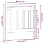 Bettkopfteil aus massivem schwarzem Kiefernholz, 81 x 4 x 100 cm von vidaXL, Kopf- und Fußteile - Ref: Foro24-817769, Preis: ...