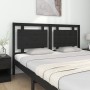 Solid black pine wood bed headboard 165.5x4x100 cm by vidaXL, Headboards and footboards - Ref: Foro24-817954, Price: 67,99 €,...