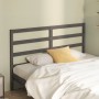 Solid gray pine wood bed headboard 156x4x100 cm by vidaXL, Headboards and footboards - Ref: Foro24-817647, Price: 26,49 €, Di...