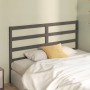 Solid gray pine wood bed headboard 156x4x100 cm by vidaXL, Headboards and footboards - Ref: Foro24-817647, Price: 26,99 €, Di...