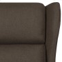 Sillón orejero de masaje eléctrico tela marrón oscuro de vidaXL, Sillones de masaje eléctricos - Ref: Foro24-3098336, Precio:...