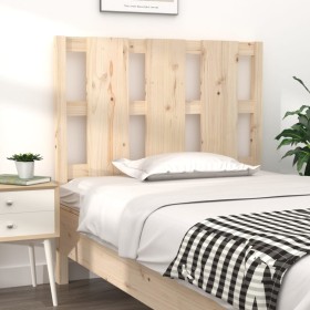 Solid pine wood bed headboard 105.5x4x100 cm by vidaXL, Headboards and footboards - Ref: Foro24-817975, Price: 41,99 €, Disco...