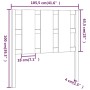 Bettkopfteil aus massivem Kiefernholz, 105,5 x 4 x 100 cm von vidaXL, Kopf- und Fußteile - Ref: Foro24-817975, Preis: 41,99 €...