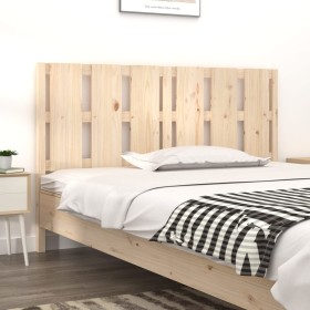 Solid pine wood bed headboard 155.5x4x100 cm by vidaXL, Headboards and footboards - Ref: Foro24-817995, Price: 57,99 €, Disco...