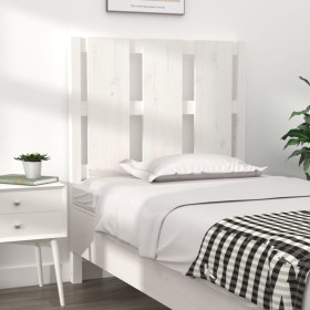 Solid white pine wood bed headboard 80.5x4x100 cm by vidaXL, Headboards and footboards - Ref: Foro24-817966, Price: 44,99 €, ...