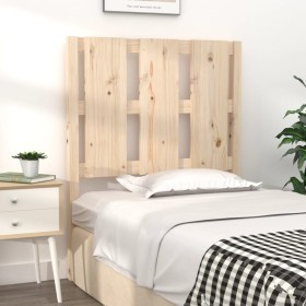 Solid pine wood bed headboard 80.5x4x100 cm by vidaXL, Headboards and footboards - Ref: Foro24-817965, Price: 29,99 €, Discou...