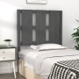 Solid gray pine wood bed headboard 80.5x4x100 cm by vidaXL, Headboards and footboards - Ref: Foro24-817967, Price: 49,99 €, D...