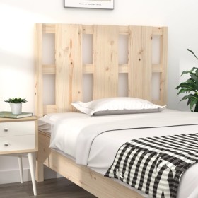 Solid pine wood bed headboard 95.5x4x100 cm by vidaXL, Headboards and footboards - Ref: Foro24-817970, Price: 26,99 €, Discou...