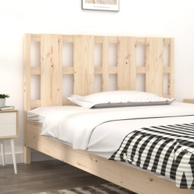 Solid pine wood bed headboard 125.5x4x100 cm by vidaXL, Headboards and footboards - Ref: Foro24-817980, Price: 31,99 €, Disco...