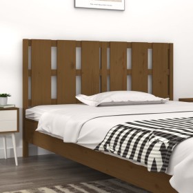 Solid pine wood bed headboard honey brown 155.5x4x100 cm by vidaXL, Headboards and footboards - Ref: Foro24-817998, Price: 59...