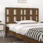 Solid pine wood bed headboard honey brown 125.5x4x100 cm by vidaXL, Headboards and footboards - Ref: Foro24-817983, Price: 35...