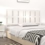 Solid white pine wood bed headboard 155.5x4x100 cm by vidaXL, Headboards and footboards - Ref: Foro24-817996, Price: 63,80 €,...