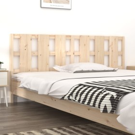 Solid pine wood bed headboard 205.5x4x100 cm by vidaXL, Headboards and footboards - Ref: Foro24-818010, Price: 51,99 €, Disco...