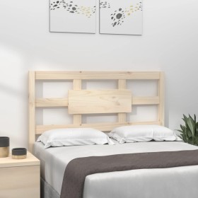 Solid pine wood bed headboard 105.5x4x100 cm by vidaXL, Headboards and footboards - Ref: Foro24-818025, Price: 40,99 €, Disco...