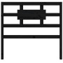 Solid black pine wood bed headboard 80.5x4x100 cm by vidaXL, Headboards and footboards - Ref: Foro24-818019, Price: 38,30 €, ...