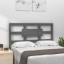 Solid gray pine wood bed headboard 105.5x4x100 cm by vidaXL, Headboards and footboards - Ref: Foro24-818027, Price: 39,40 €, ...