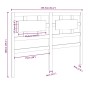 Bettkopfteil aus massivem Kiefernholz, honigbraun, 155,5 x 4 x 100 cm von vidaXL, Kopf- und Fußteile - Ref: Foro24-818048, Pr...