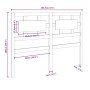 Bettkopfteil aus massivem weißem Kiefernholz, 185,5 x 4 x 100 cm von vidaXL, Kopf- und Fußteile - Ref: Foro24-818056, Preis: ...