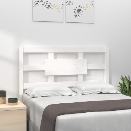 Solid white pine wood bed headboard 80.5x4x100 cm by vidaXL, Headboards and footboards - Ref: Foro24-818016, Price: 44,18 €, ...