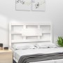 Solid white pine wood bed headboard 80.5x4x100 cm by vidaXL, Headboards and footboards - Ref: Foro24-818016, Price: 44,18 €, ...