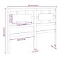 Bettkopfteil aus massivem Kiefernholz, 205,5 x 4 x 100 cm von vidaXL, Kopf- und Fußteile - Ref: Foro24-818060, Preis: 48,99 €...