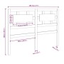 Bettkopfteil aus massivem Kiefernholz, 185,5 x 4 x 100 cm von vidaXL, Kopf- und Fußteile - Ref: Foro24-818055, Preis: 57,09 €...