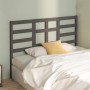 Solid gray pine wood bed headboard 141x4x104 cm by vidaXL, Headboards and footboards - Ref: Foro24-818137, Price: 53,05 €, Di...