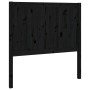 Solid black pine wood bed headboard 95.5x4x100 cm by vidaXL, Headboards and footboards - Ref: Foro24-818074, Price: 37,10 €, ...