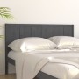 Solid gray pine wood bed headboard 145.5x4x100 cm by vidaXL, Headboards and footboards - Ref: Foro24-818092, Price: 58,99 €, ...