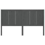 Solid gray pine wood bed headboard 145.5x4x100 cm by vidaXL, Headboards and footboards - Ref: Foro24-818092, Price: 58,99 €, ...