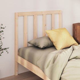 Solid pine wood bed headboard 81x4x100 cm by vidaXL, Headboards and footboards - Ref: Foro24-817715, Price: 26,44 €, Discount: %