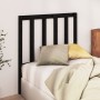 Solid black pine wood bed headboard 106x4x100 cm by vidaXL, Headboards and footboards - Ref: Foro24-817729, Price: 34,18 €, D...