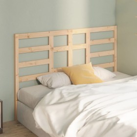 Solid pine wood bed headboard 141x4x104 cm by vidaXL, Headboards and footboards - Ref: Foro24-818135, Price: 51,99 €, Discoun...