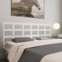 Solid white pine wood bed headboard 205.5x4x100 cm by vidaXL, Headboards and footboards - Ref: Foro24-817911, Price: 44,99 €,...